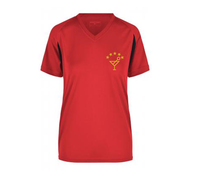 EM-Funktionsshirt red Frauen Front